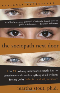 Cover of “The Sociopath Next Door” by Martha Stout. Broadway Books, New York, 2005.